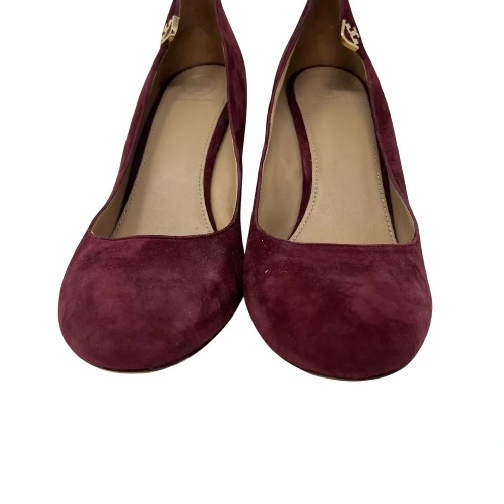 Tory Burch Plum Suede Heels